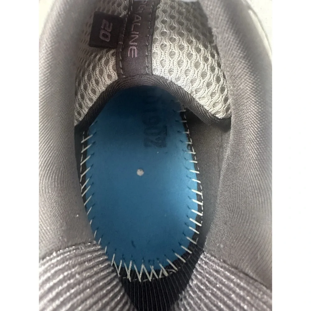 Brooks Adrenaline GTS 20 Womens 7.5 Running Shoes Grey 1202961B030 No Insoles - Picture 10 of 12
